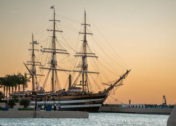 Tour Mondiale Vespucci: Presentato al Villaggio Italia di Gedda il Tour Mediterraneo della nave più bella del mondo