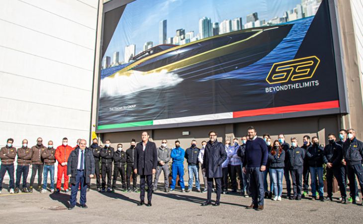 The Italian Sea Group inaugura Tecnomar for Lamborghini 63
